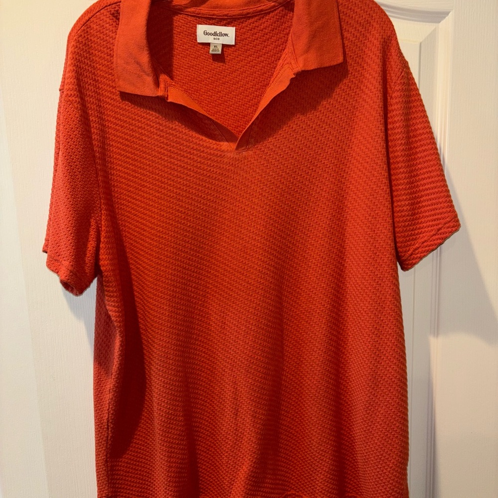Goodfellow & Co Vibrant Orange Knit Top XL